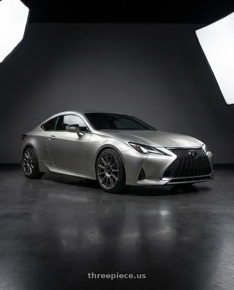 2020 Lexus RC300 with Rotiform 1PC R158 OZR 5X114.3/5X120 19X8.5 +35 MATTE ANTHRACITE wheels
