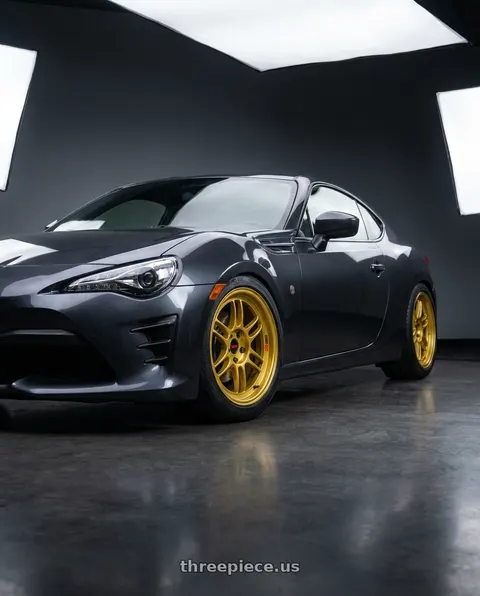 2018 Toyota 86 with Enkei RPF1 5x100 18x8+45 Gold wheels
