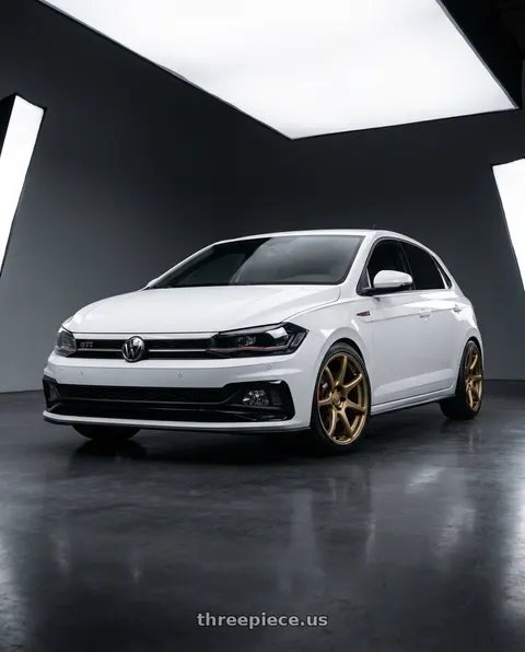 2019 Volkswagen GTI with Kansei K11B Tandem 5X112 18x8.5 35 Bronze wheels