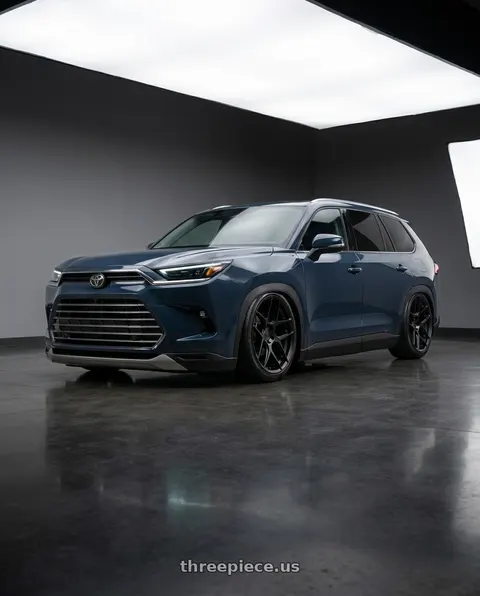 2026 Toyota Grand Highlander with Aodhan AFF2 5x112 19x8.5+35 Matte Black wheels