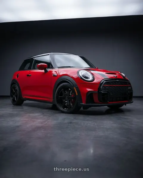 2025 mini jcw with KATANA RACING KR08 5x112 18x8 +40 Glossy Black wheels