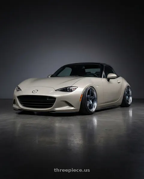 2021 Mazda MX-5 Miata with Gram Lights 57CR 5x114.3 17x9+12 Gunblue II wheels