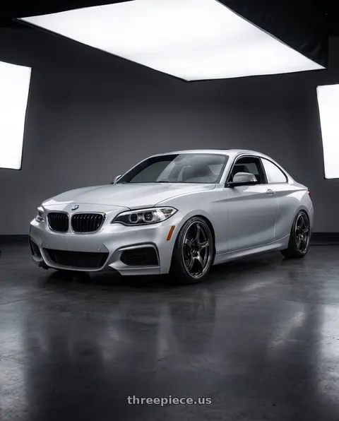 2016 BMW M235i with Advan Racing TC4 5x120 18x9.0 +53 BLACK GUNMETALLIC & RING wheels