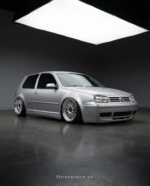 2002 Volkswagen Golf with Rotiform 1PC R170 DTM 5X100/5X112 18X8.5 +35 SILVER wheels