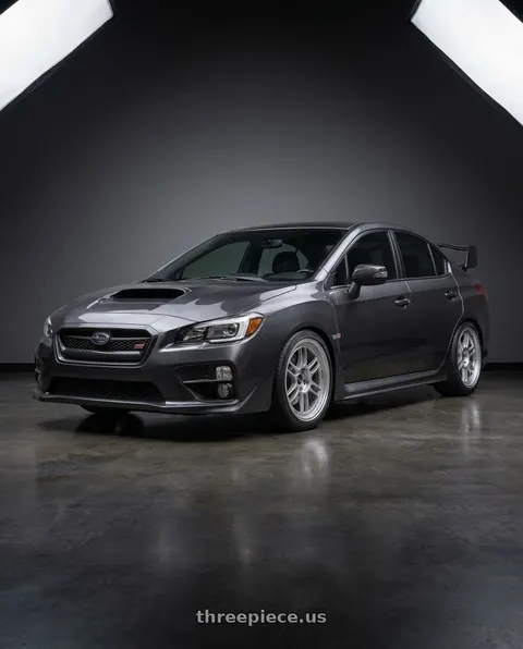 2016 Subaru WRX with Enkei RPF1 5x114.3 18x9.5+38 Silver wheels