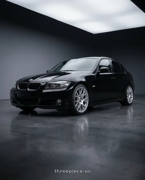 2011 BMW E90 318d Jet with BBS CH-R 5x120 20x10.5 +24 Brilliant Silver Polished Rim Protector wheels