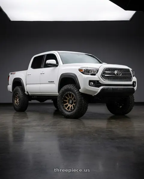 2017 Toyota Tacoma TRD Off-Road with Icon Alloys COMPRESSION 6x139.7 17x8.5+0 BRONZE wheels