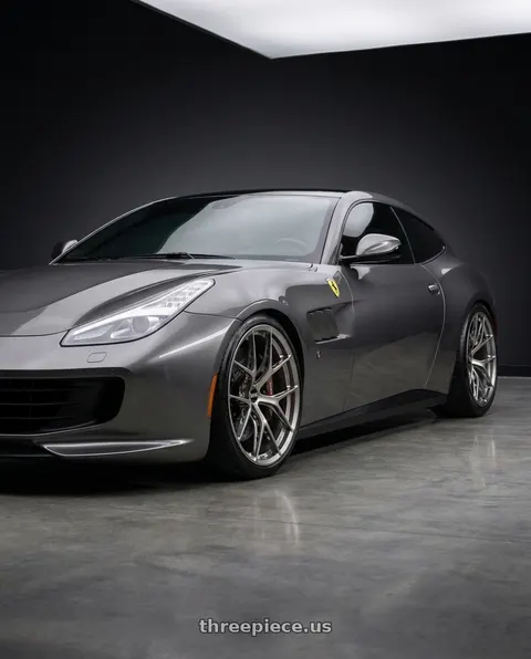 2020 Ferrari GTC4Lusso with BBS FI-R Evo CL 21x12.0+70 Platinum Silver wheels