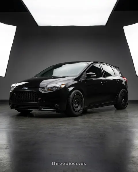 2013 Ford Focus ST with Rotiform 1PC R137 CCV 5X112 18X8.5 +45 MATTE BLACK wheels