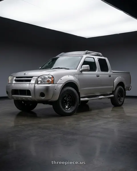 2001 Nissan Frontier SE with Vision HD 85H 5x139.7 15x7-6 Gloss Black wheels