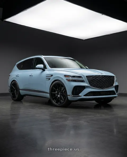 2027 Genesis GV80 Prestige with Rohana RFC10 5x114.3 22x9+35 Matte Black/Gloss Black Lip wheels