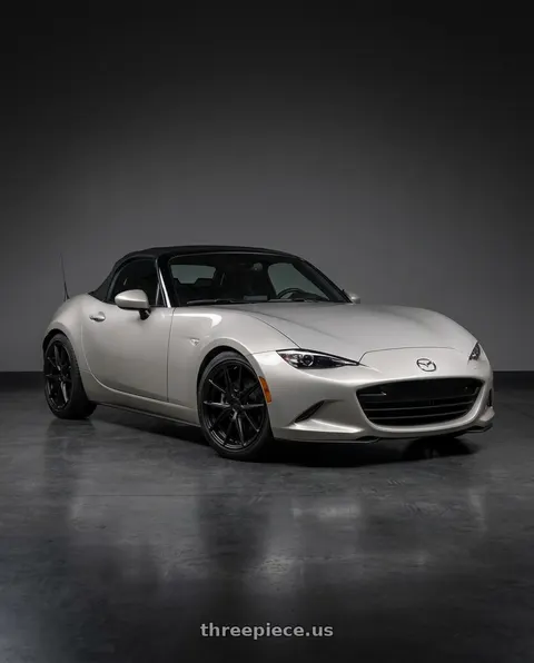 2021 Mazda MX-5 Miata with Niche 1PC M117 MISANO 5X114.3 17X8 +40 MATTE BLACK wheels