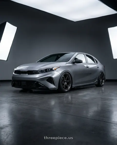 2024 Kia Forte GT with Volk Racing TE37SL 5x114.3 17x7.5+40 Pressed Double Black wheels