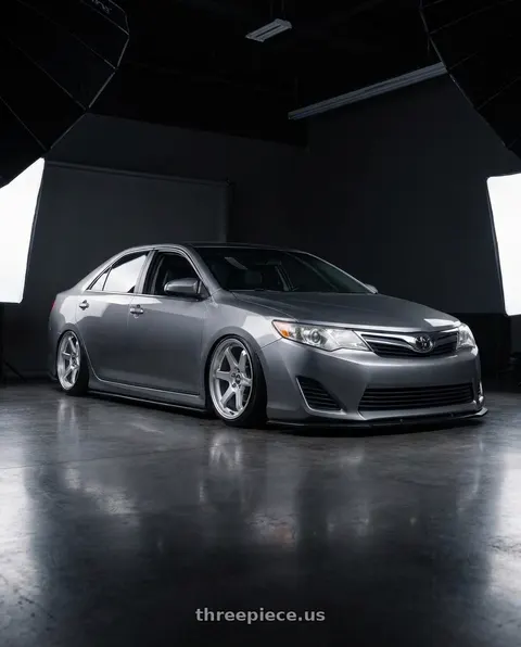 2012 Toyota Camry with ESR Wheels APEX SERIES AP6 5x114.3 19x9.5 +35 Hyper Silver wheels