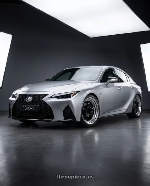 2024 Lexus IS300 with Work Meister S1 3P 5x100 18x8.5+3 A Disk Black wheels