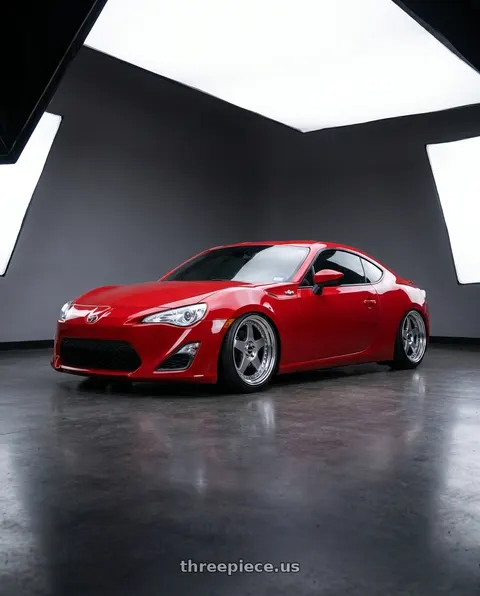 2015 Scion FR-S with SSR Professor SP6 5x100 18X9.5+30 NR Disk Titan Silver wheels