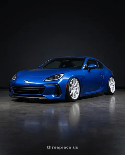 2024 Subaru BRZ with Advan RCIII 5x114.3 18x8.5+53 White wheels
