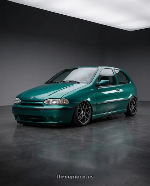 1997 fiat palio el verde with TSW NURBURGRING 5X114.3 17X7.5 +45 MATTE GUNMETAL wheels