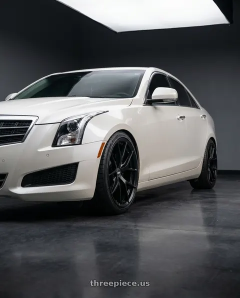 2014 Cadillac ATS with ESR Wheels FORGETECH SERIES RF2 5x115 18x8.5 +30 Matte Black wheels