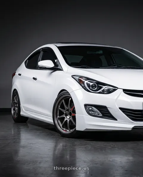 2014 Hyundai Elantra with Volk Racing CE28SL 5x114.3 18x8.5+35 wheels