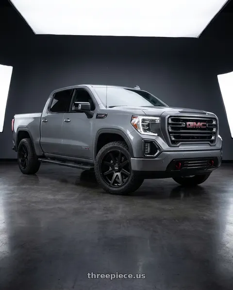 2021 GMC Sierra 1500 AT4 with Ion Type 143 6x139.7 20x9+0 Matte Black wheels
