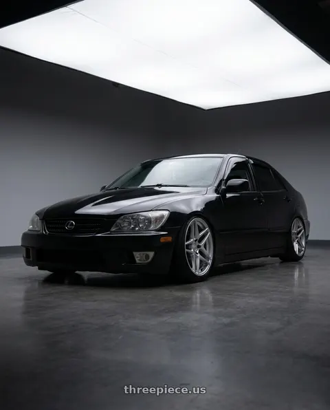 2004 Lexus IS300 with Kansei K15H Astro 5x114.3 18x9 22 Hyper Silver wheels