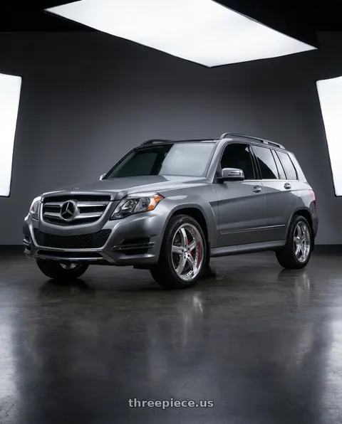 2015 Mercedes-Benz GLK350 4Matic with TSW JARAMA 5X112 20X8.5 +35 HYPER SILVER W/ MIRROR CUT LIP wheels