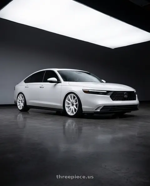 2026 Honda Accord with Vors TR4 5x114.3 19x9.5  +35 White wheels