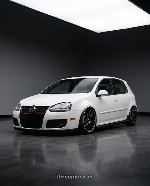 2008 Volkswagen GTI with BBS CH-R 5x112 20x10.5 +25 Satin Black Polished Rim Protector wheels