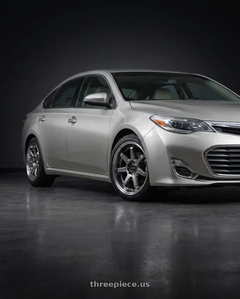 2013 Toyota Avalon with F1R FC7 5x114 18x8.5 +38 Hyper Black/Polish Lip wheels