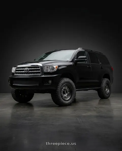 2012 Toyota Sequoia Limited with Fittipaldi Offroad FT100AB 8X170 18x9 +18 Anthracite Black wheels