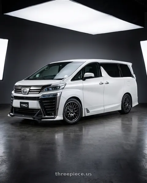 2018 TOYOTA VELLFIRE with BBS RG-R 5x120 19x9.0+20 Diamond Black wheels