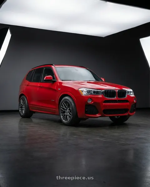 2017 BMW X3 with ESR Wheels FORGETECH SERIES RF11 5x112 18x10.5 +22 Matte Graphite wheels