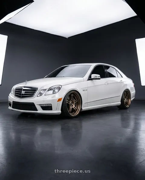 2012 Mercedes-Benz E63 AMG with SSR Professor SPX STD 5x112 20X11.5+10 MD Disk High Metal Bronze wheels