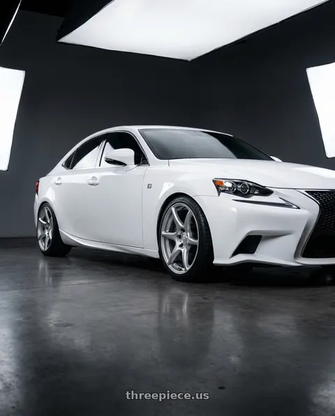 2016 lexus is with Kansei K11S Tandem 5x114.3 19x10.5 22 Hyper Silver wheels