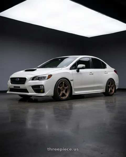 2017 Subaru WRX Limited with Enkei TS-5 5x100 18x8.5+45 Bronze wheels