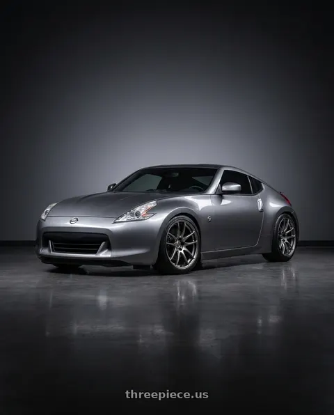 2009 Nissan 370Z with WORK Emotion CR Shigoku 5x114.3 19x10.5 +12 Glow Gunmetal GGM wheels