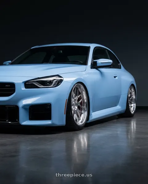 2024 BMW M2 with Axe AF6 Forged 8x170 22X12 -44 FULLY POLISHED wheels