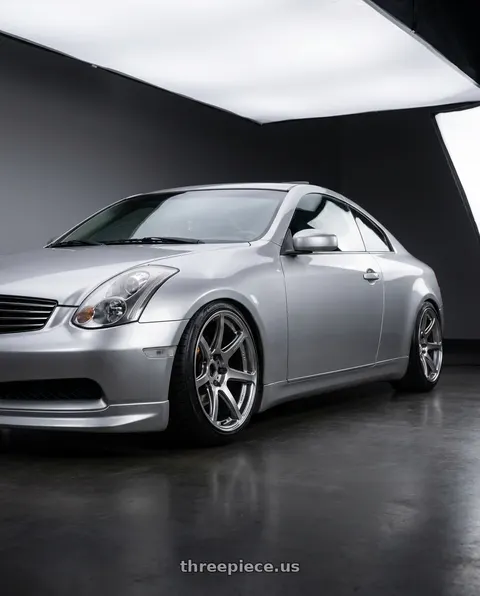 2005 INFINITI G35 with Work Emotion T7r 5x100 18x10.5 +32 Gt Silver wheels