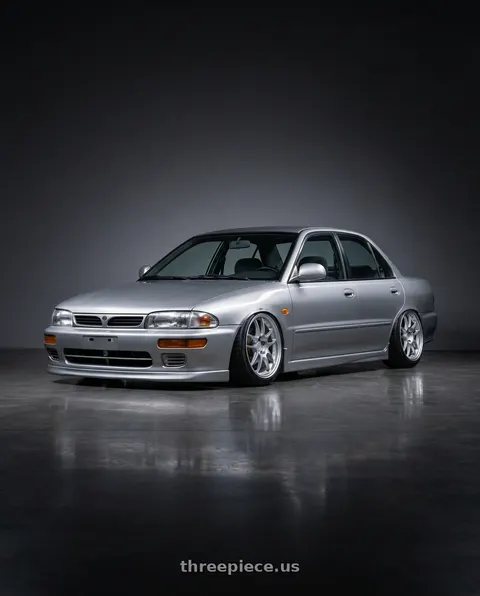 1994 Yulon arex with Enkei PF01 4x100 15x7+35 Silver wheels