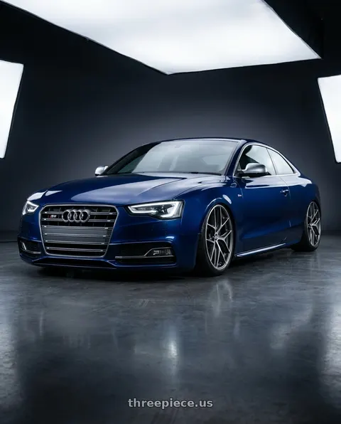 2014 Audi S5 with BBS CC-R 5x112 19x8.5+30 Graphite w/ Diamond Cut Face wheels