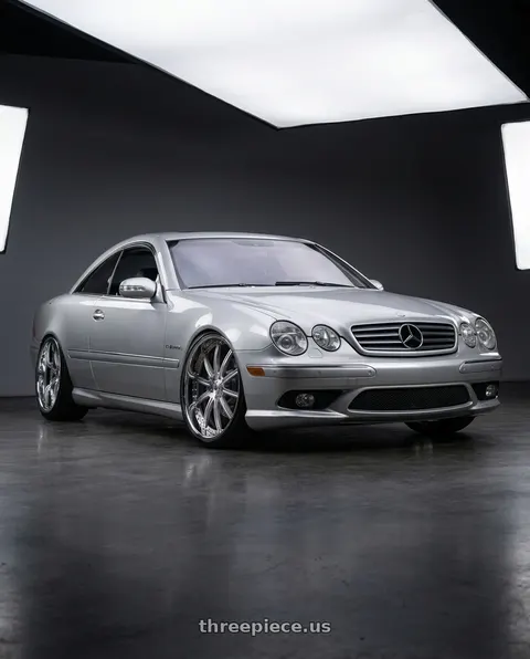 2005 Mercedes-Benz CL65 AMG with Asanti Forged AF130 5x120.65 22x11.5 -6 Chrome & Brushed wheels