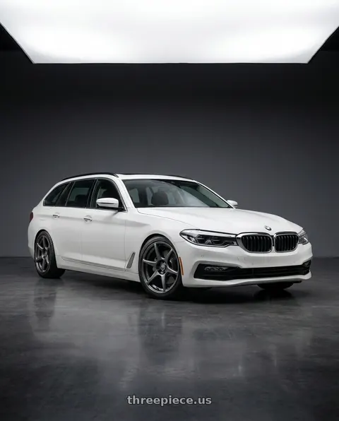 2017 BMW 530i with Kansei K11G Tandem 5X112 18x8.5 35 Gunmetal wheels