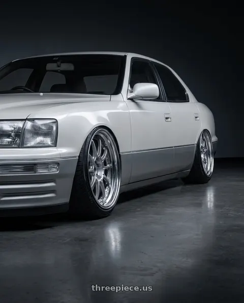 1990 Toyota Celsior with SSR Professor SP5 5X100 18X9.5+-13 HP Disk High Bright Silver wheels