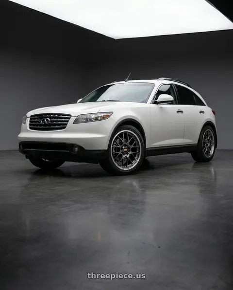 2004 INFINITI FX35 with BBS RS-GT 5x112 19x8.5+30 Diamond Black wheels