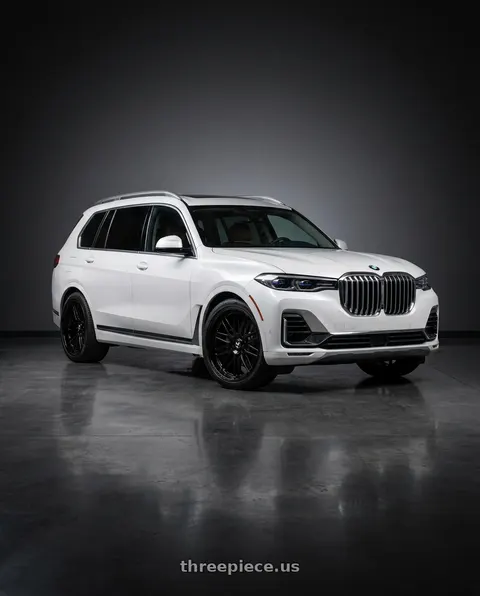 2021 BMW X7 xDrive40i with Fittipaldi FS370B 5X112/5X120 22x9.5 +30 Gloss Black wheels