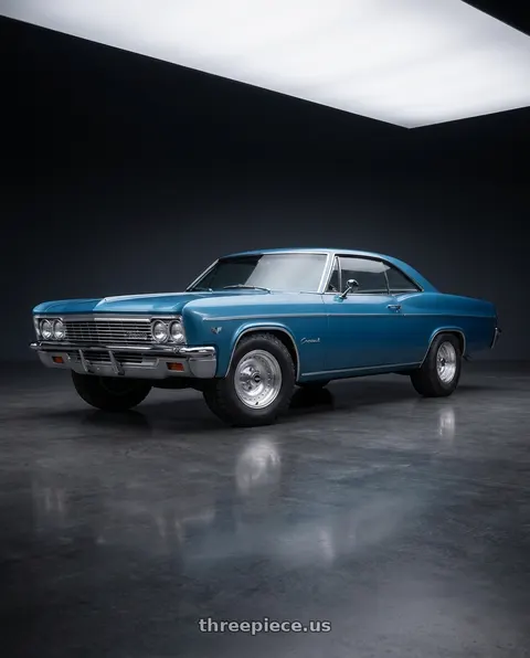 1966 Chevrolet Impala with American Racing AR61 OUTLAW I 5X114.3 15X7 -6 MACHINED W/ CLEAR COAT wheels