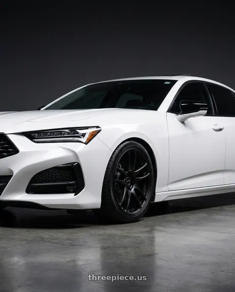 2022 Acura TLX with Work Emotion Cr Kiwami 5x120 19x8.5 +35 Matte Black wheels