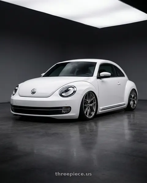 2016 Volkswagen Beetle with BBS CC-R 5x112 19x8.5+40 Satin Platinum wheels