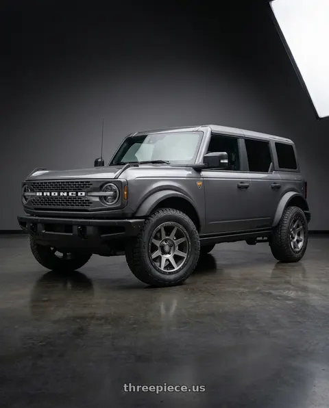 2023 Ford Bronco with Icon Alloys REBOUND 6x139.7 17X8.5+25 TITANIUM wheels